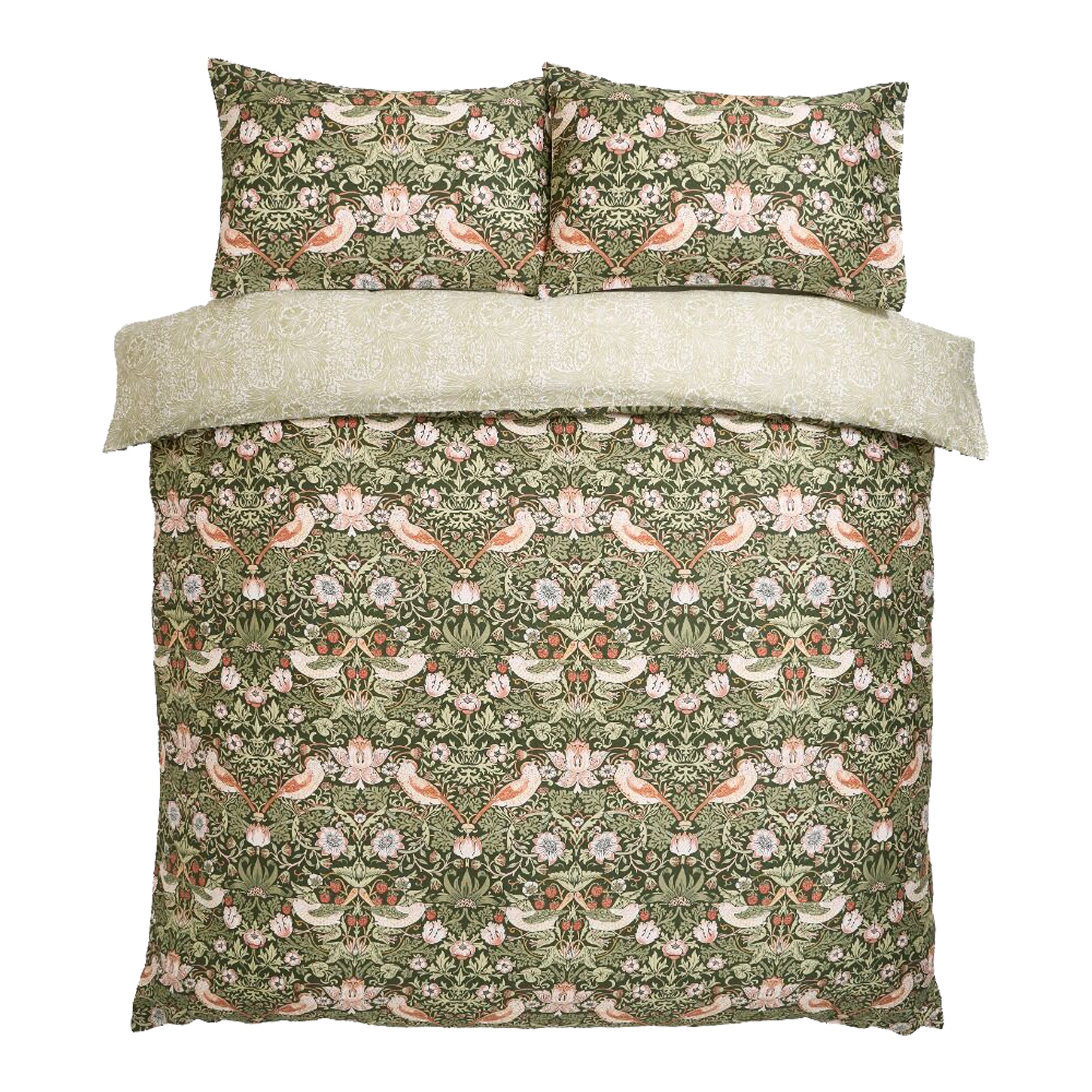 William Morris at Home Strawberry Thief Duvet Set