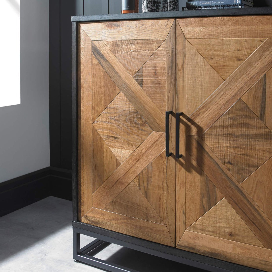 Bentley Designs Indus Rustic Oak Wide Sideboard | Taylors on the High Street