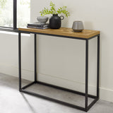 Bentley Designs Indus Rustic Oak Narrow Console Table | Taylors on the High Street