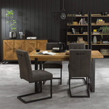 Bentley Designs Indus Rustic Oak 4-6 Dining Table | Taylors on the High Street