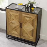 Bentley Designs Indus Rustic Oak Drinks Cabinet | Taylors on the High Street