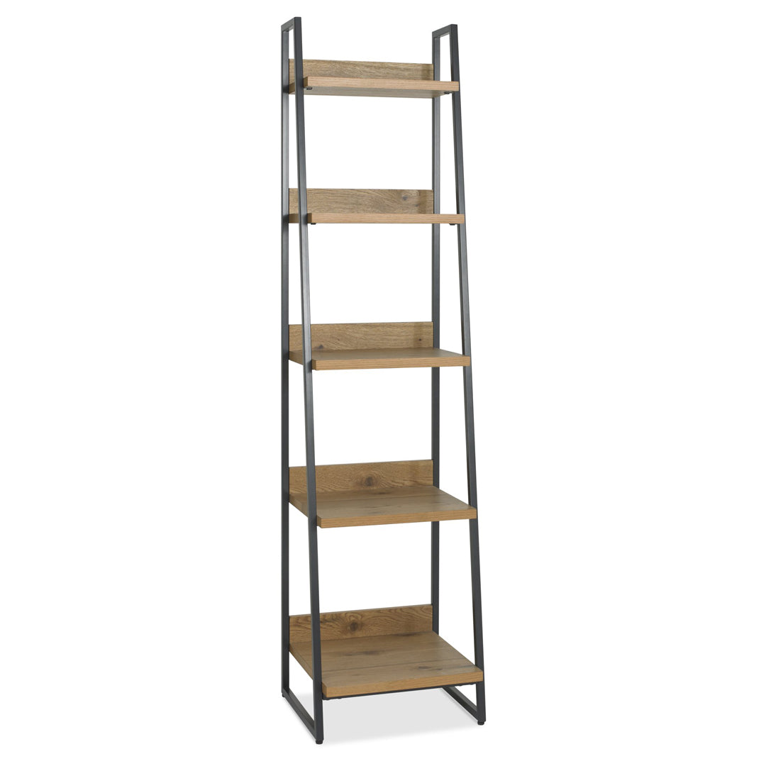 Bentley Designs Indus Rustic Oak Narrow Open Display Unit | Taylors on the High Street