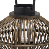 Brown Bamboo Style Large Lantern