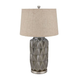 Acantho Grey Ceramic Lamp | Taylors on the High Street