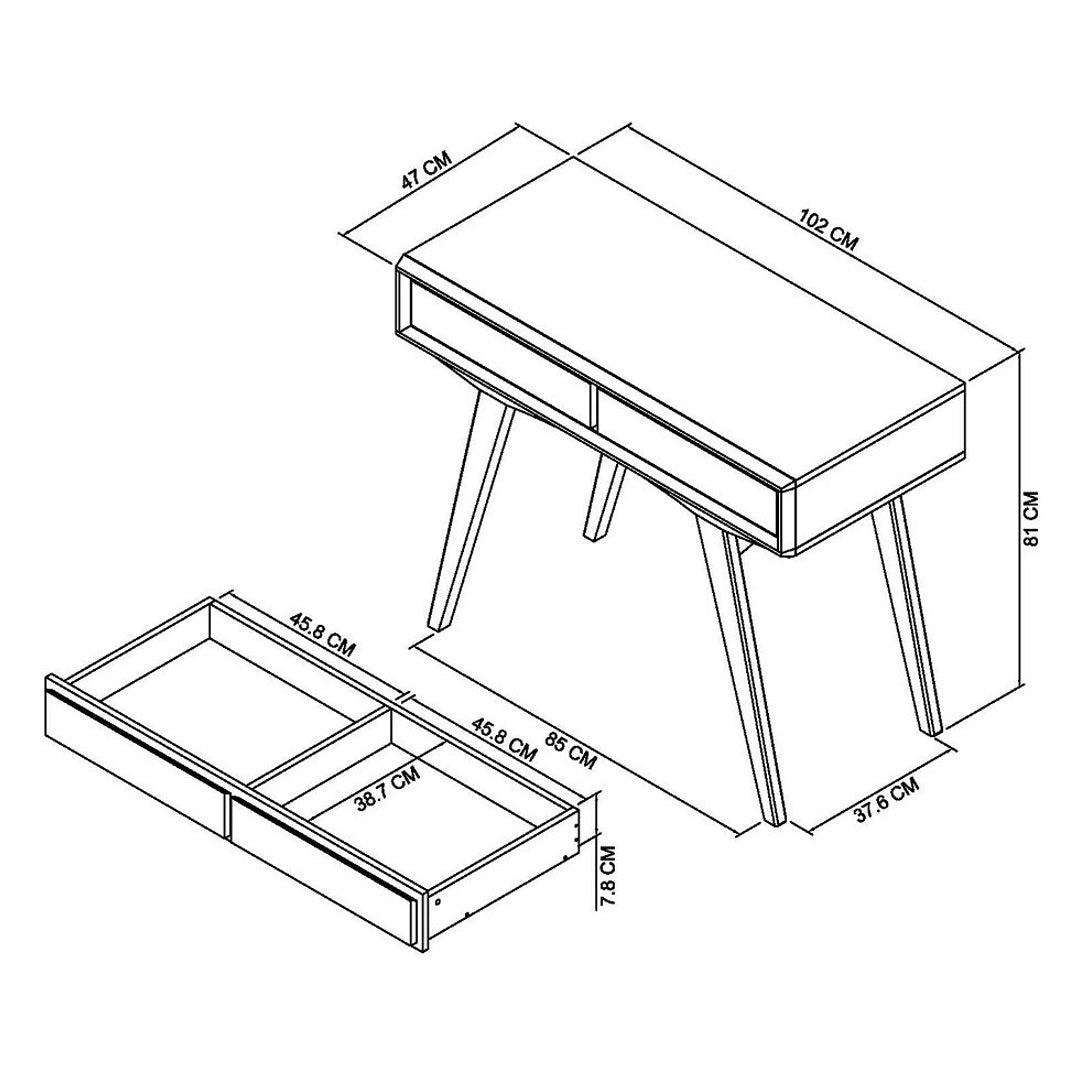 Bentley Designs Brunel Scandi Oak Dressing Table | Taylors on the High Street