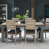 Bentley Designs Oakham Dark Grey & Scandi Oak 6-8 Dining Table | Taylors on the High Street