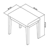 Bentley Designs Rimini Aged Oak & Weathered Oak Stool | Taylors on the High Street