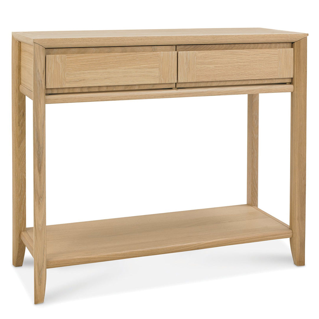 Bentley Designs Bergen Oak Console Table With Drawer | Taylors on the High Street