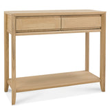 Bentley Designs Bergen Oak Console Table With Drawer