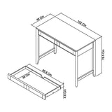 Bentley Designs Bergen Oak Desk | Taylors on the High Street