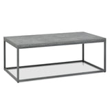 Bentley Designs Renzo Zinc & Dark Grey Coffee Table