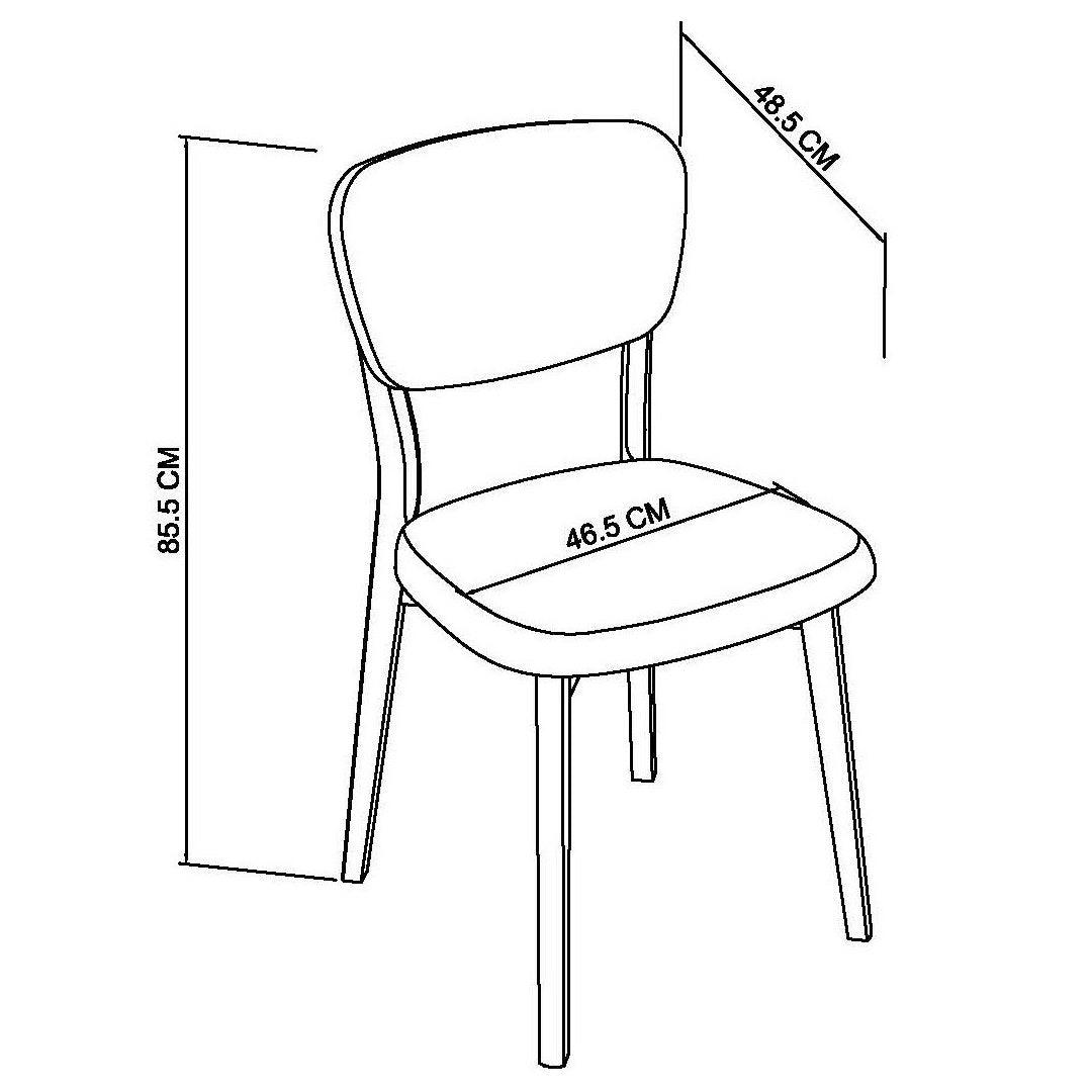 Bentley Designs Dansk Scandi Oak Veneer Back Dining Chairs | Taylors on the High Street
