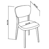 Bentley Designs Dansk Scandi Oak Veneer Back Dining Chairs | Taylors on the High Street