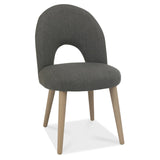Bentley Designs Dansk Scandi Oak Upholstered Dining Chairs (Pair)