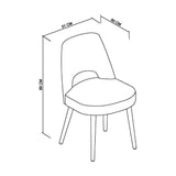 Bentley Designs Dansk Scandi Oak Dining Chair Upholstered Chairs | Taylors on the High Street