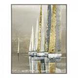 Golden Sails Canvas by Adelene Fletcher