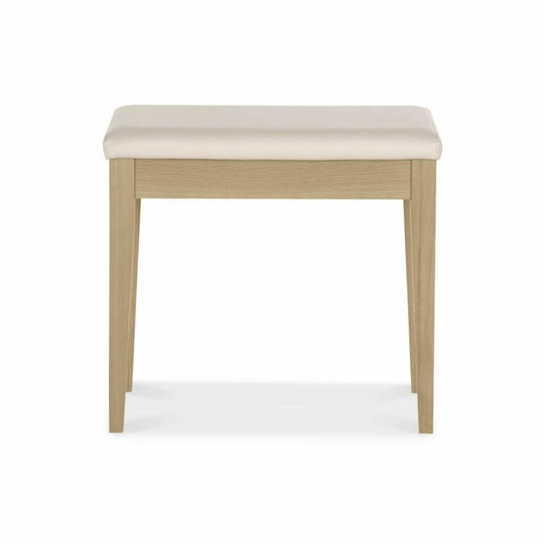 Bentley Designs Rimini Aged Oak & Weathered Oak Stool | Taylors on the High Street