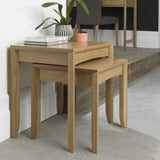 Bentley Designs Bergen Oak Nest of Lamp Tables | Taylors on the High Street