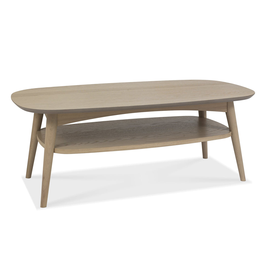 Bentley Designs Dansk Scandi Oak Coffee Table with Shelf | Taylors on the High Street
