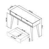 Bentley Designs Dansk Scandi Oak Console Table with Drawers | Taylors on the High Street