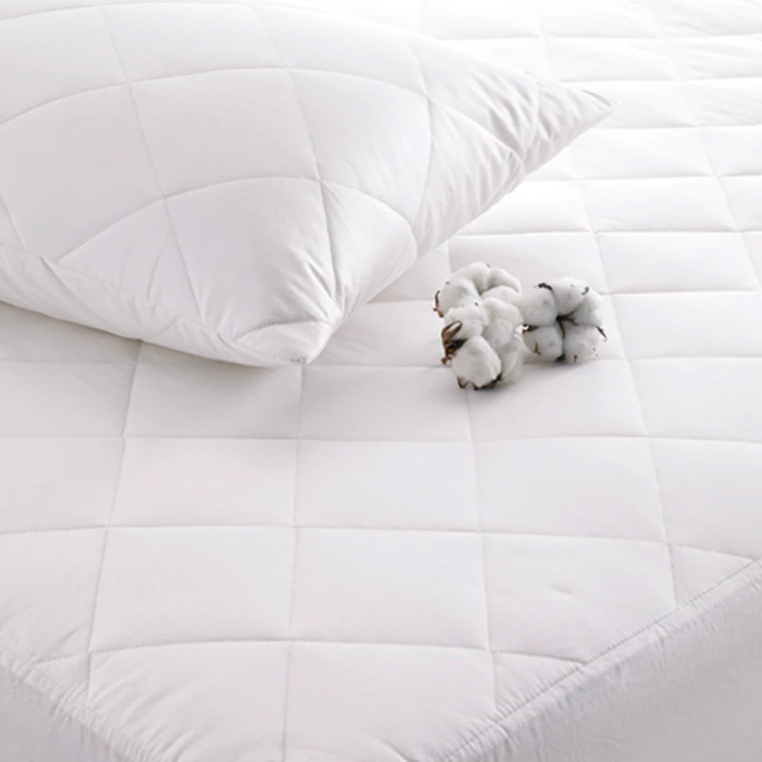 The Fine Bedding Company Deep Fill Cotton Mattress Protector | Taylors on the High Street