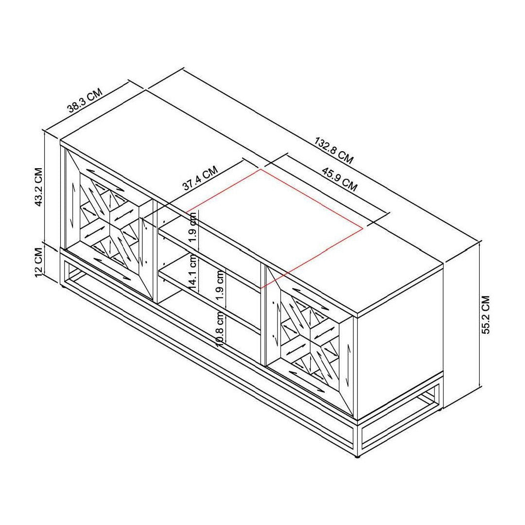Bentley Designs Indus Rustic Oak & Peppercorn Entertainment Unit | Taylors on the High Street
