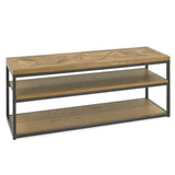 Bentley Designs Indus Rustic Oak Open Entertainment Unit