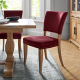 Bentley Designs Indus Rustic Oak Upholstered Chairs | Taylors on the High Street