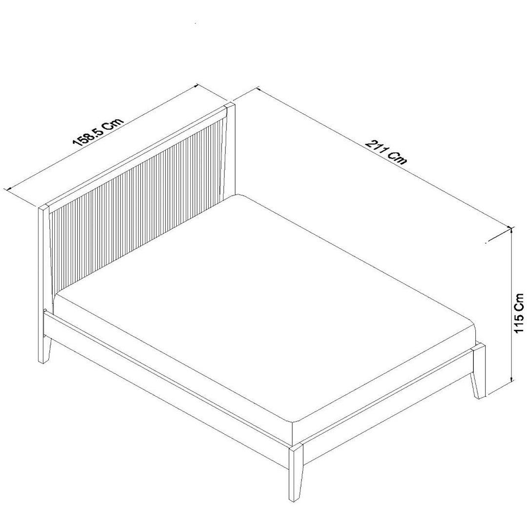 Bentley Designs Rimini Weathered Oak Slatted King Bedstead | Taylors on the High Street