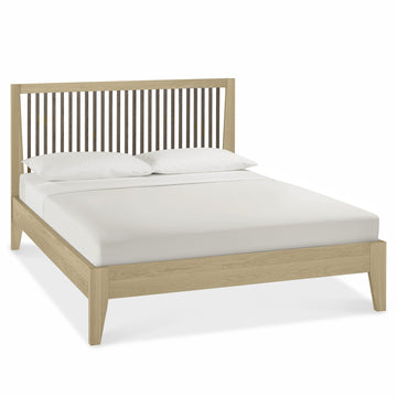Bentley Designs Rimini Weathered Oak Slatted Bedstead | Taylors on the High Street