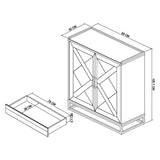 Bentley Designs Indus Rustic Oak Drinks Cabinet