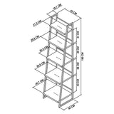 Bentley Designs Indus Rustic Oak Narrow Open Display Unit