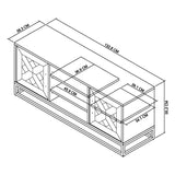 Bentley Designs Athena Fumed Oak Entertainment Unit with Doors