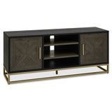 Bentley Designs Athena Fumed Oak Entertainment Unit with Doors