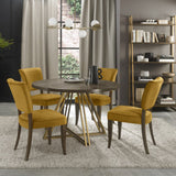 Bentley Designs Athena Fumed Oak 4 Seater Dining Table & 4 Logan Chairs