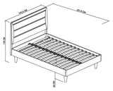 Bentley Designs Larsen Scandi Oak & Soft Grey Bedstead