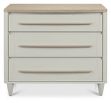 Bentley Designs Larsen Scandi Oak & Soft Grey 3 Drawer Chest