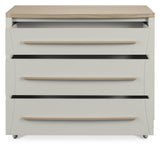 Bentley Designs Larsen Scandi Oak & Soft Grey 3 Drawer Chest