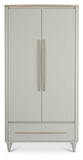 Bentley Designs Larsen Scandi Oak & Soft Grey Double Wardrobe