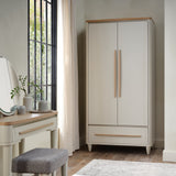 Bentley Designs Larsen Scandi Oak & Soft Grey Double Wardrobe