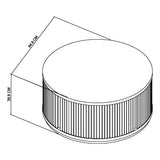 Bentley Designs Vega Scandi Oak & Peppercorn Round Coffee Table