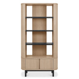 Bentley Designs Vega Scandi Oak & Peppercorn Display Unit