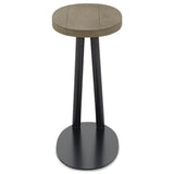Bentley Designs Vega Grey Oiled Oak & Peppercorn Sofa Table