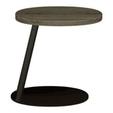 Bentley Designs Vega Grey Oiled Oak & Peppercorn Sofa Table