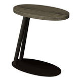 Bentley Designs Vega Grey Oiled Oak & Peppercorn Sofa Table