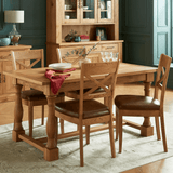 Bentley Designs Westbury Rustic Oak 4-6 Dining Table Set