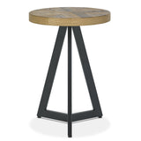 Bentley Designs Ellipse Rustic Oak Lamp Table