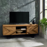 Bentley Designs Ellipse Rustic Oak Entertainment Unit