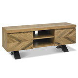 Bentley Designs Ellipse Rustic Oak Entertainment Unit