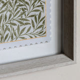 William Morris Green Stamp Framed Art by Laura Bolton (Set of 2)